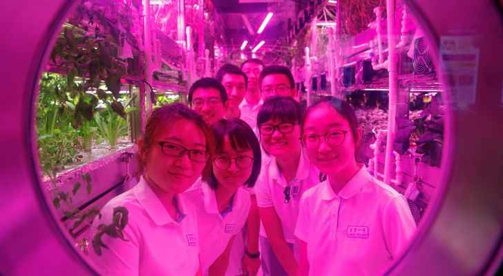Student researchers at the Yuegong-1 project. (Quartz)