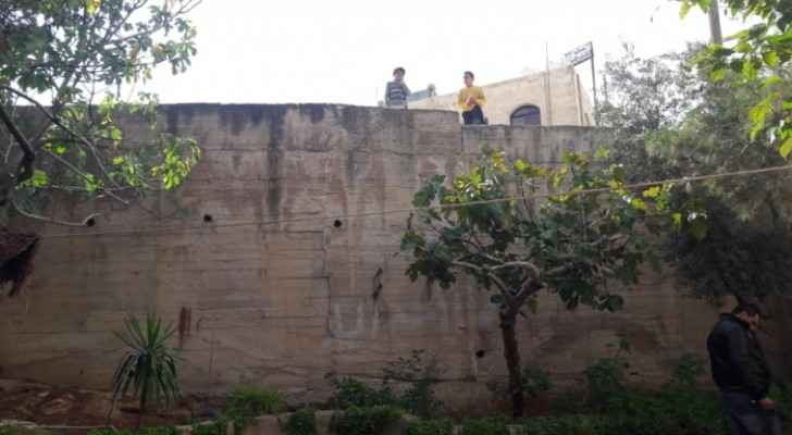 The wall is located in a residential area.