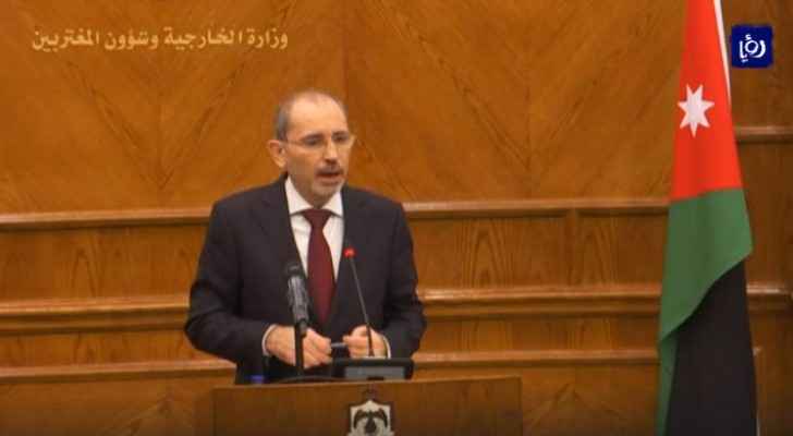 Foreign Minister holds press conference on occasion of reclaiming Al-Baqoura, Al-Ghamr