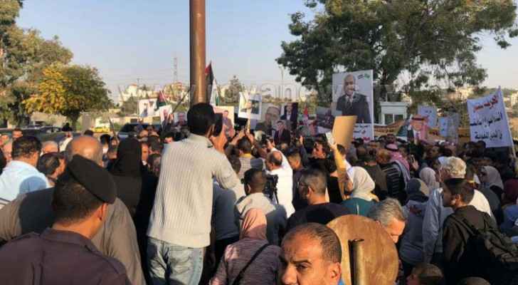 Family members of Jordanians detained in Saudi Arabia organize protest