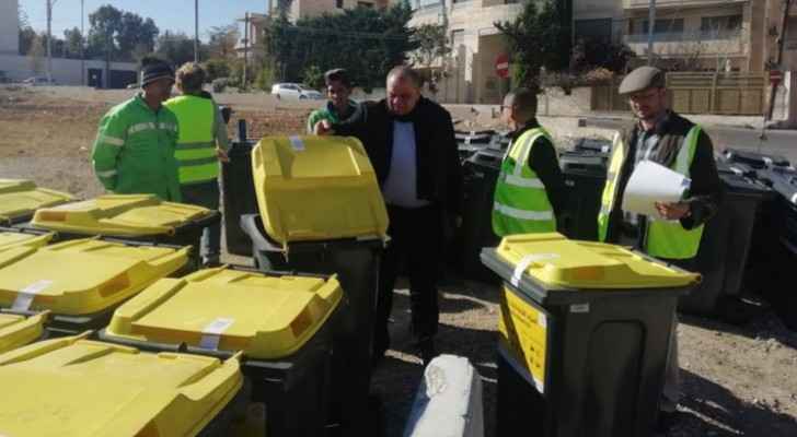 GAM: 2000 containers distributed in Amman as part of 'sorting waste at source' project
