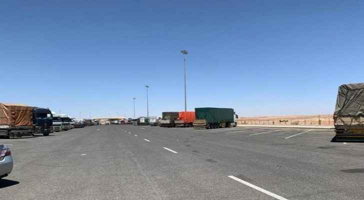 Government exempts truck drivers at al-Omari Border Crossing from quarantine fees