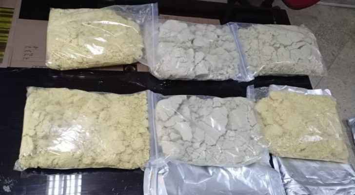 Three kilograms of crystal methamphetamines seized in Irbid