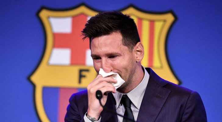 Through tears, Messi says 'never imagined' he would be leaving Barcelona