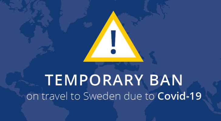 Sweden bans entry to travelers from Jordan
