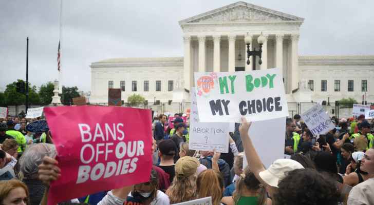 Pro-abortion rights protesters rally in New York after Supreme Court decision