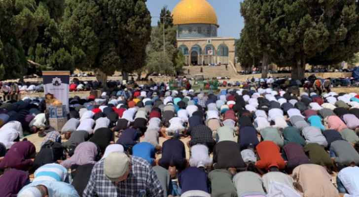 50,000 perform Friday prayers at Al-Aqsa Mosque on Day of Arafat
