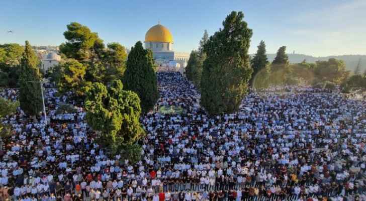 IMAGES: 150,000 Muslims perform Eid Al-Adha prayer at Al-Aqsa Mosque