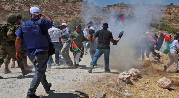 IMAGES: Three Palestinians injured in Ramallah