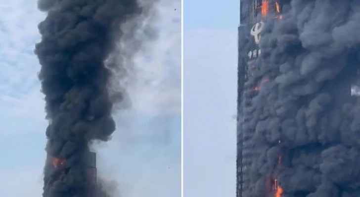 Fire engulfs skyscraper in China's Changsha city