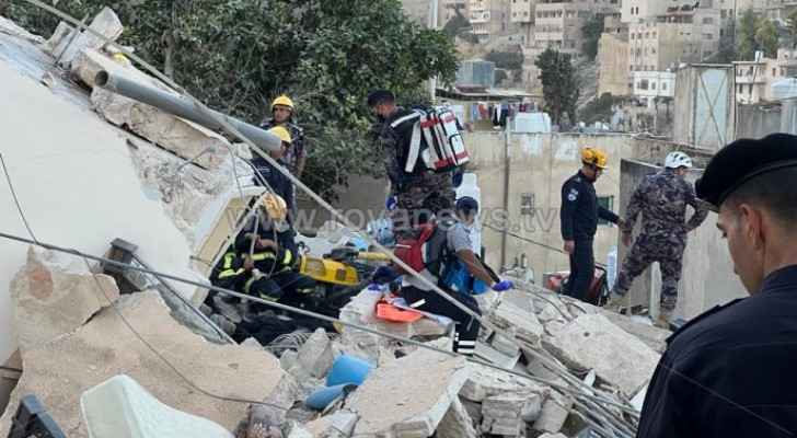 'We do not know how long it will take before all rubble is removed,' says Amman Mayor