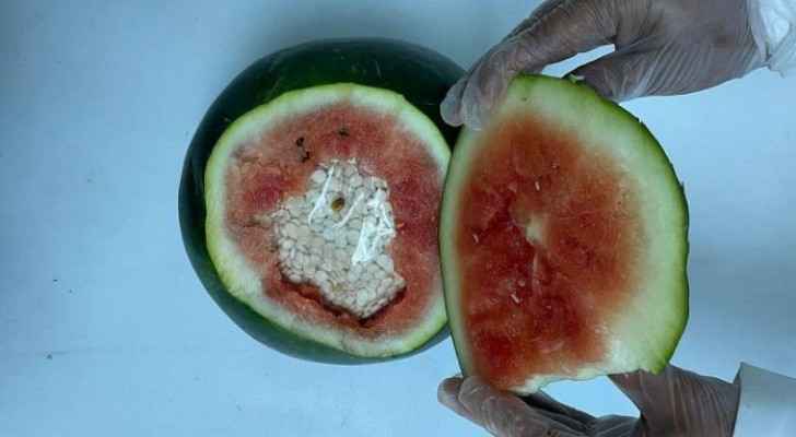Authorities seize 765,000 narcotic pills hidden inside watermelons in Riyadh
