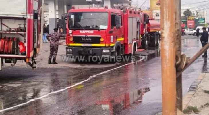 Three injured in gas station fire in Ramtha