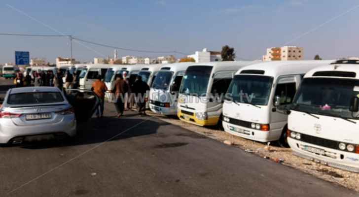 Public transport owners in Ma'an go on strike to protest fuel prices