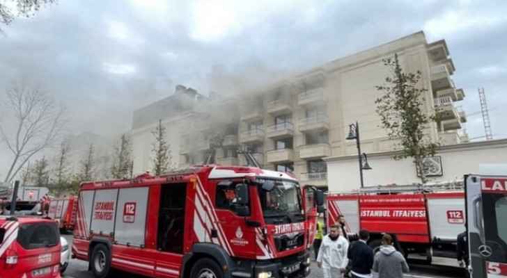Fire breaks out in hotel in Turkey