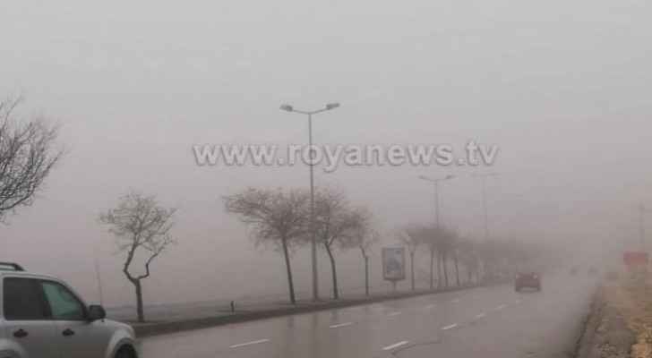 Amman enveloped in dense fog Thursday