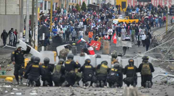 Clashes in Lima as thousands rally against Peru government