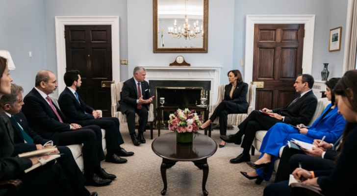 King holds talks with US VP