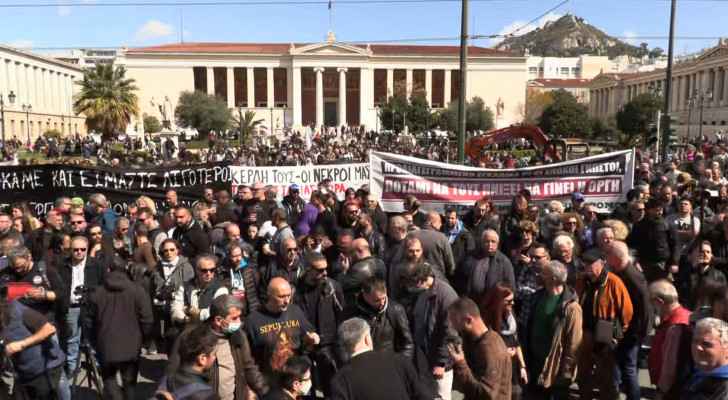 Train crash protests draw 23,000 in Athens