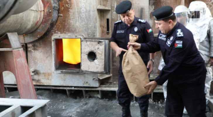 Authorities destroy narcotics seized in 43 cases