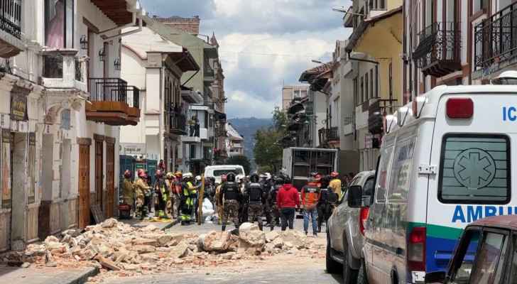 At least 12 killed as strong quake jolts Ecuador, Peru