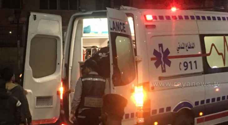 Five injured after vehicle overturns in Irbid