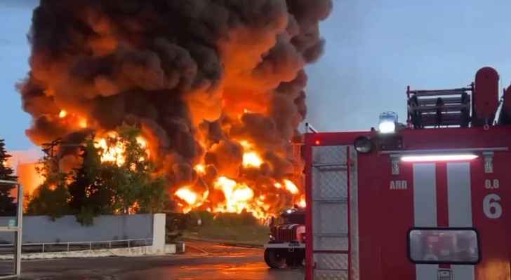 Huge fire at Crimea fuel depot after drone strike: authorities
