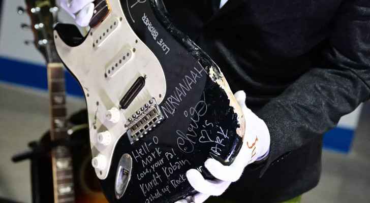 Guitar broken by Kurt Cobain sold for nearly  $600,000