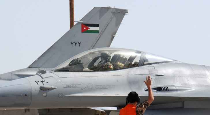 Jordanian F-16 at Al-Azraq Base. (File Photo: US Air Force photo) 