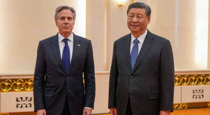 US Secretary of State Antony Blinken meets with China's President Xi Jinping at the Great Hall of the People in Beijing. (April 26, 2024) (Photo: AFP)