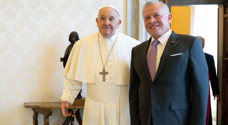 King Abdullah II and Pope Francis