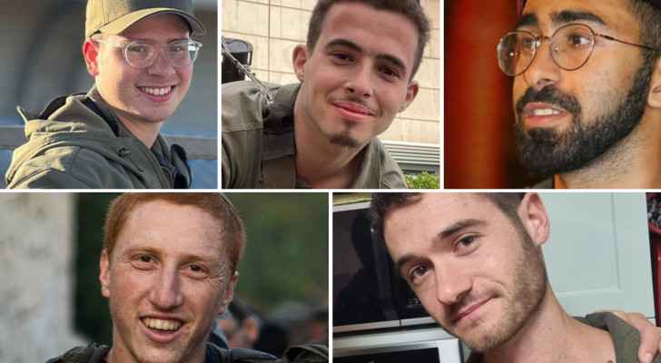 Pictures of the five "Israeli" soldiers killed in northern Gaza's Jabalia. 