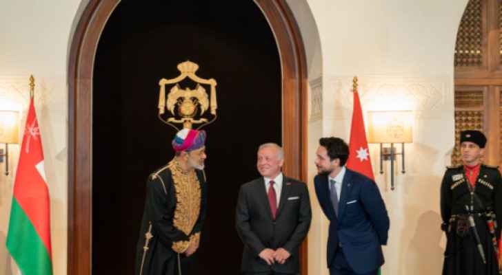 His Majesty King Abdullah II and His Majesty Sultan Haitham bin Tariq, Sultan of Oman.