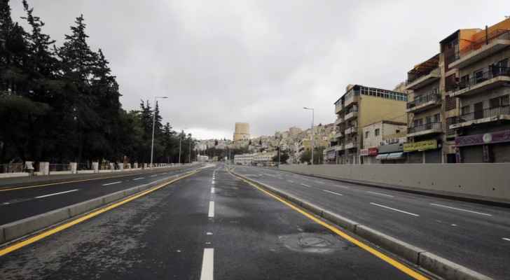 Empty street in the capital Amman. (March 21, 2020) 