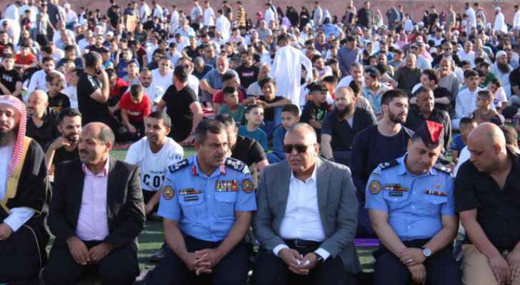 Public Security personnel join Eid Al-Adha prayers across Jordan