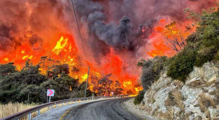 File photo: Wildfires in Turkey in 2021 