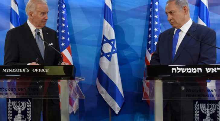 US President Joe Biden and "Israeli" Prime Minister Benjamin Netanyahu (Photo: Reuters)