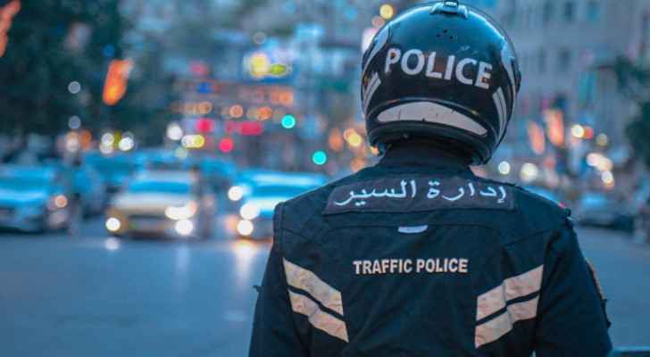 Traffic police in Amman
