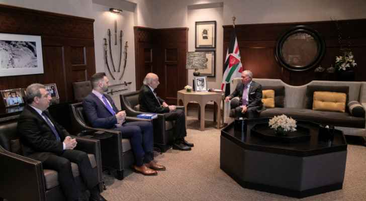 King receives former president of Lebanese Progressive Socialist Party