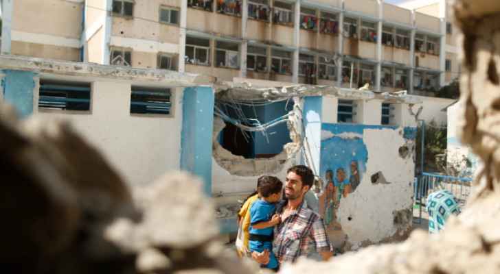 Destroyed school in Gaza.