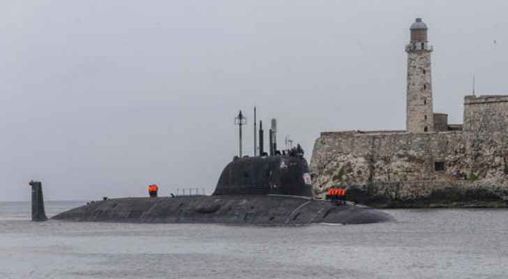 Russia's Kazan nuclear-powered submarine arrives at the port of Havana on Wednesday, June 12, 2024. (Credit: AP Images)