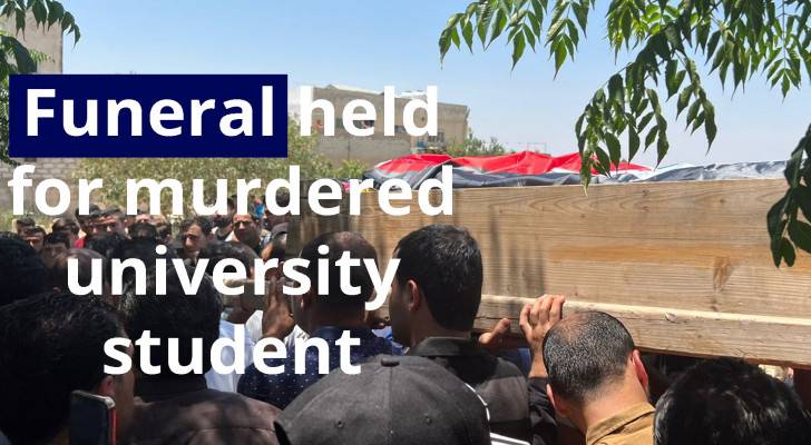 Funeral held for murdered university student