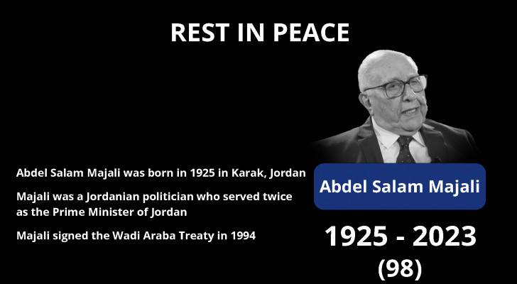 Former Prime Minister Abdel Salam Majali passes away