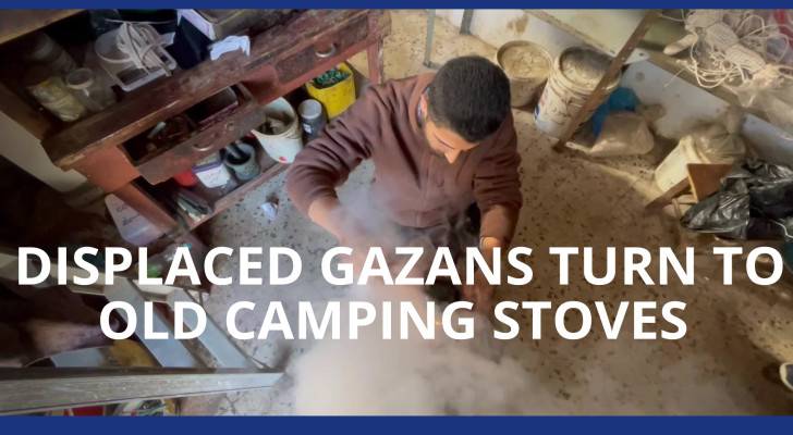 Displaced Gazans turn to old camping stoves amid power and supply shortages