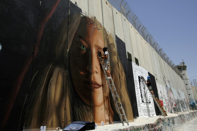 Ahed Tamimi Mural Painting
